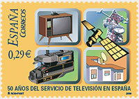 Sello 50 aniversario TVE