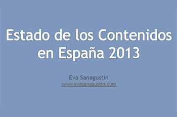 Estado de los contenidos en España 2013